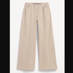 High-Waisted Pull-On Pixie Wide-Leg Pants for Women